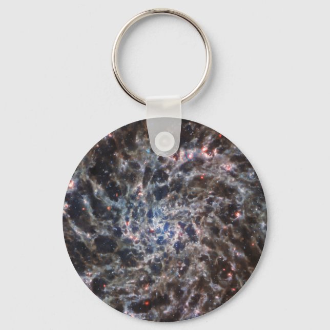 Bones of Galaxy IC5332 from JWST Key Ring (Front)