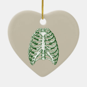 Bones of the Human Thorax Ceramic Ornament