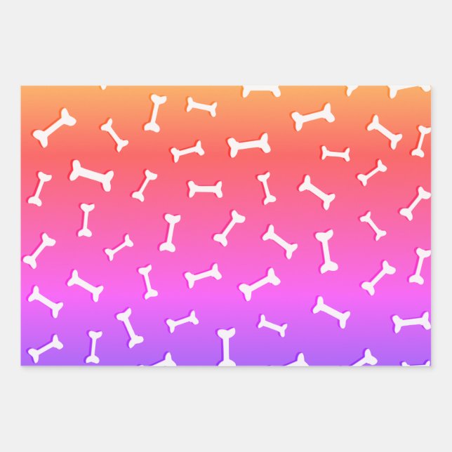 Bones On Colourful Background Paper Cutout Custom (Front)
