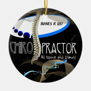 BONES R US CHIROPRACTOR CHRISTMAS ORNAMENT