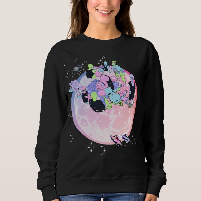 Bones & Stardust Alien BFFs Sweatshirt (Front)