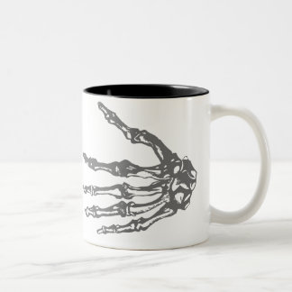 Boney Hands Two-Tone Coffee Mug