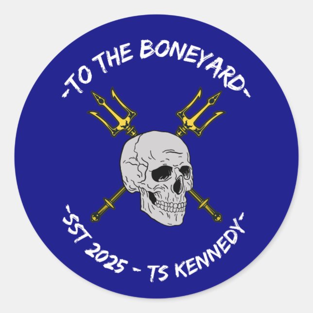 Boneyard Classic Round Sticker (Front)