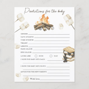 Bonfire baby shower - predictions and advice baby