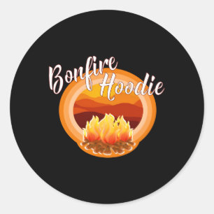 Bonfire Campfire Campers Classic Round Sticker
