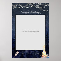 Bonfire Camping | Birthday Photo Prop Sign