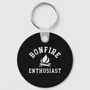 Bonfire Enthusiast Campfire Funny Camping Men Key Ring