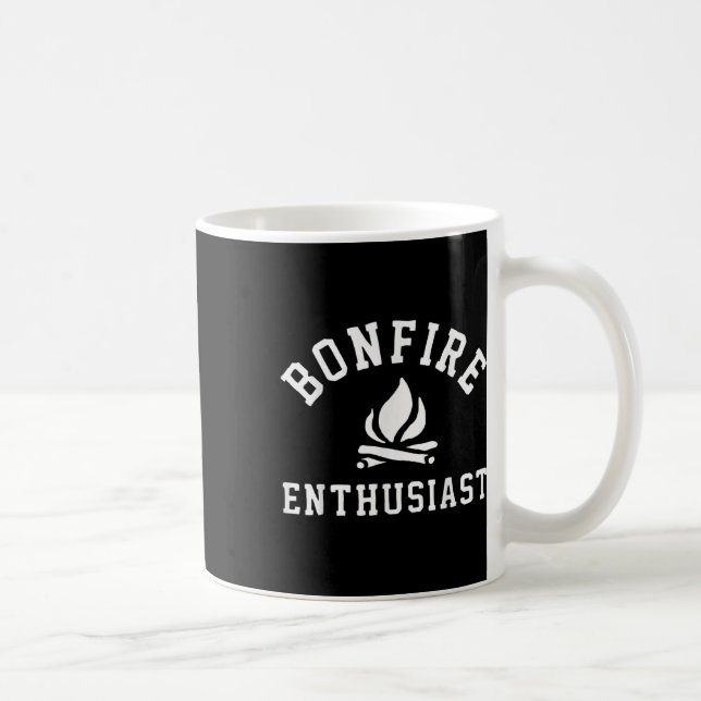 Bonfire Enthusiast Campfire Funny Camping Men Wome Coffee Mug (Right)