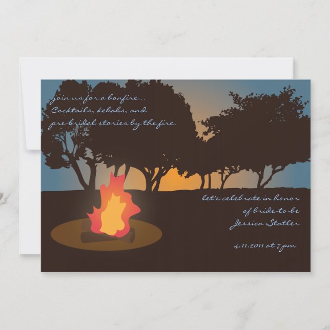 Bonfire Invitation (Front)
