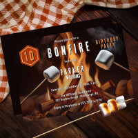 Bonfire Marshmallow Roast 10th Birthday Party
