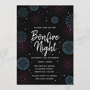 Bonfire Night Party invitation