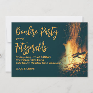 Bonfire Night Party Invitation