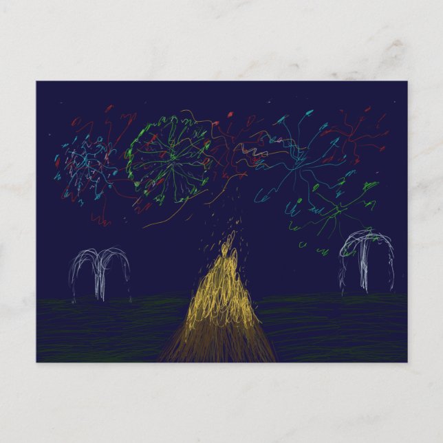 Bonfire Night Postcard (Front)
