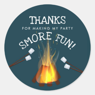 Bonfire Party Favour Stickers