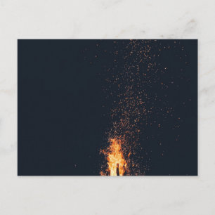 bonfire postcard
