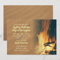 Bonfire Wedding Invitation Template