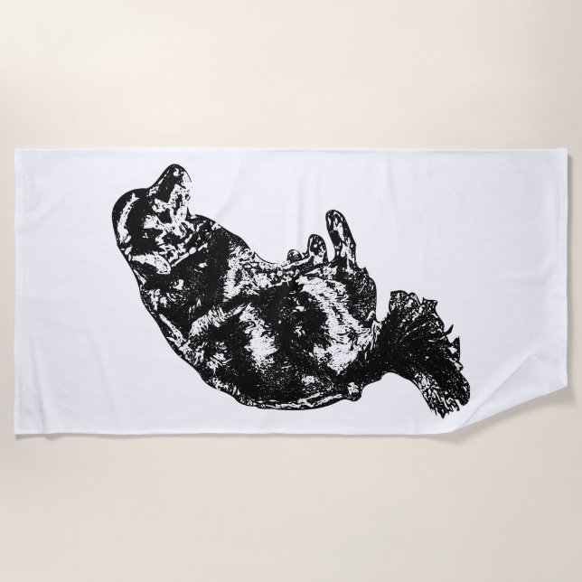 Bonfire Weekend Calm — Retriever Beach Towel (Front)