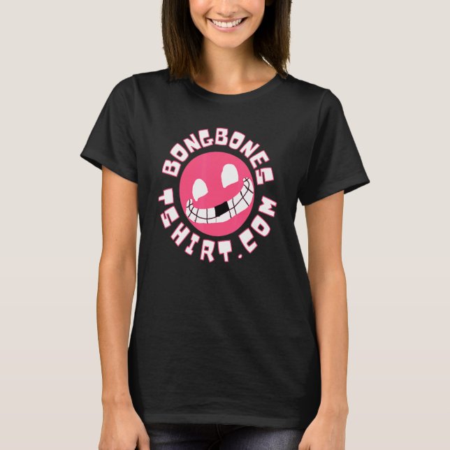 Bong Bones Com Design T-Shirt (Front)