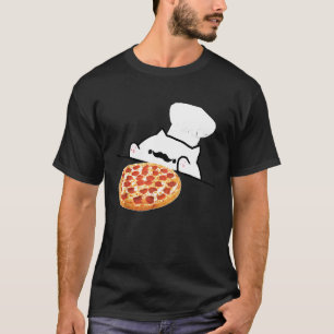 Bongo Cat Pizza Chef Dank Memes T-Shirt