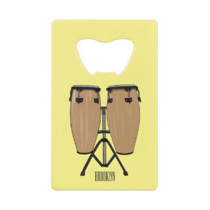 Bongo drum cartoon illustration 