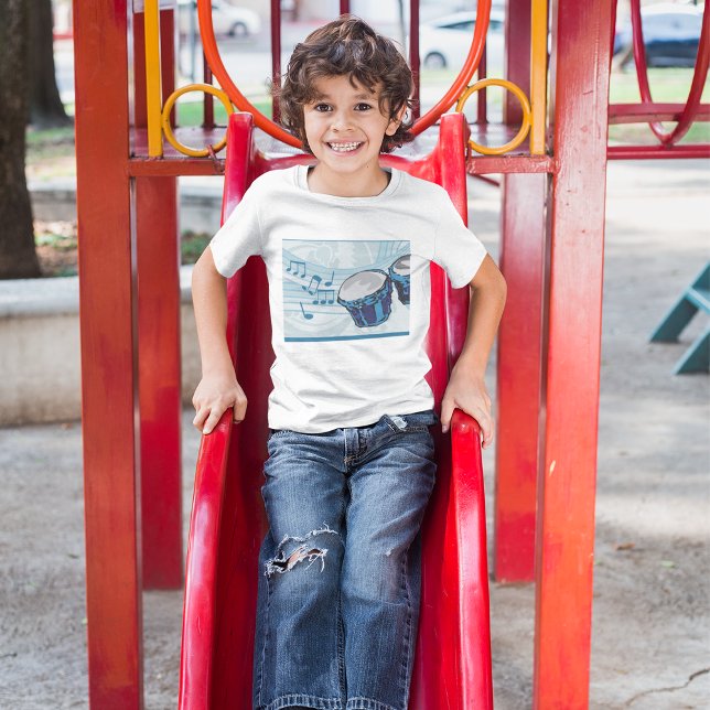 Bongo Drums and Music Notes T-Shirt (Creator Uploaded)