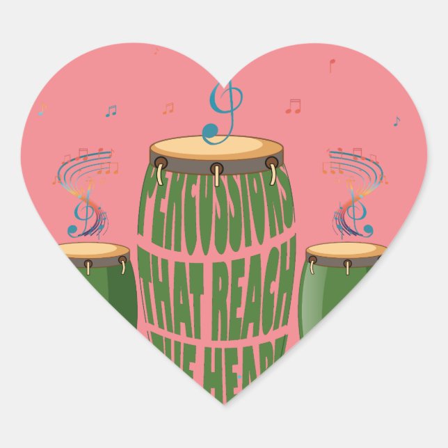 BONGO HEART STICKER (Front)