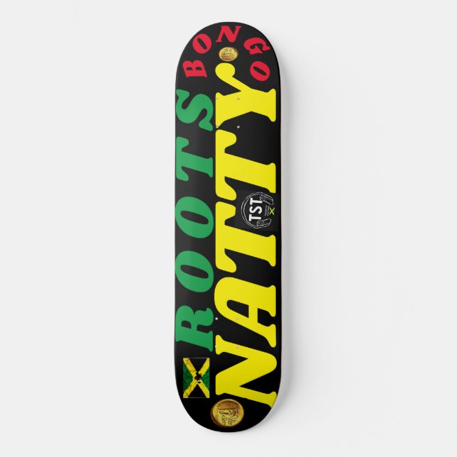BONGO ROOTS NATTY 8 1/4" Skateboard Deck (Front)