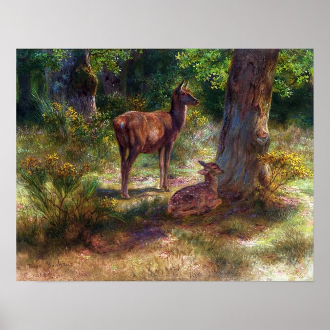 Bonheur - Deer And Beasts In A Wood Poster (Front)