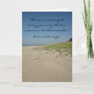 Bonhoffer Beach Graduation Card