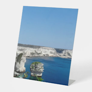 Bonifacio in Corsica Pedestal Sign