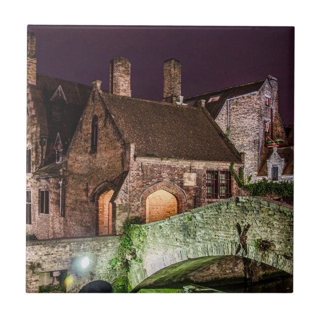 Bonifacius Bridge in Bruges Ceramic Tile (Front)