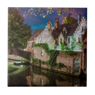 Bonifacius Bridge in Bruges Ceramic Tile