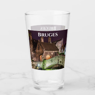 Bonifacius Bridge in Bruges Glass