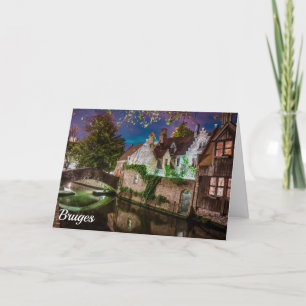 Bonifacius Bridge in Bruges Holiday Card
