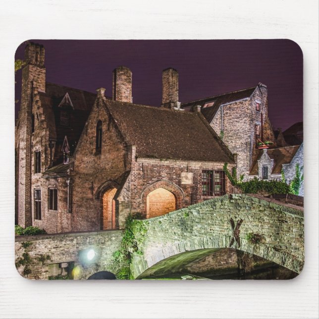 Bonifacius Bridge in Bruges Mouse Pad (Front)