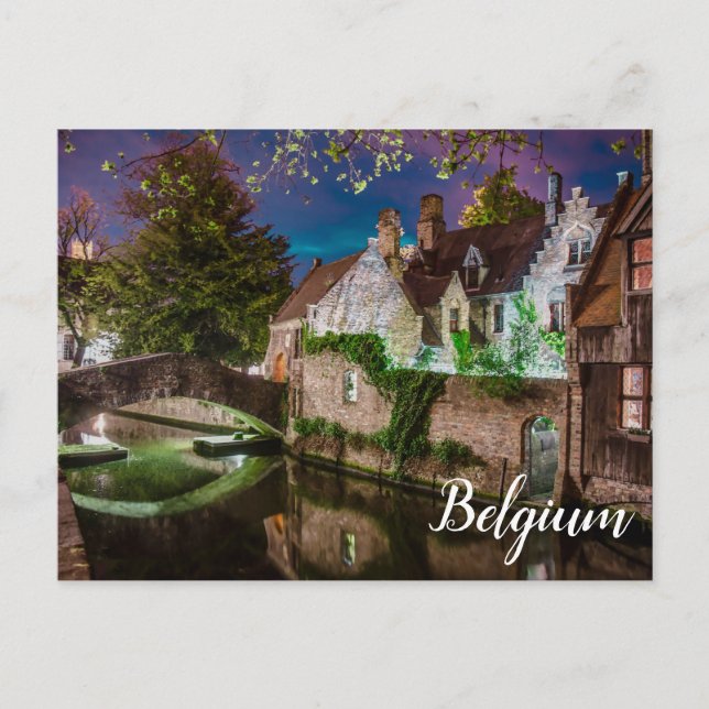 Bonifacius Bridge in Bruges Postcard (Front)