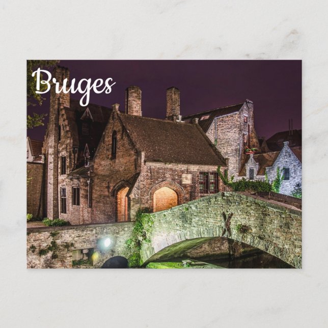 Bonifacius Bridge in Bruges Postcard (Front)