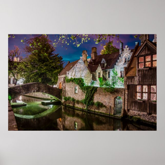 Bonifacius Bridge in Bruges Poster (Front)