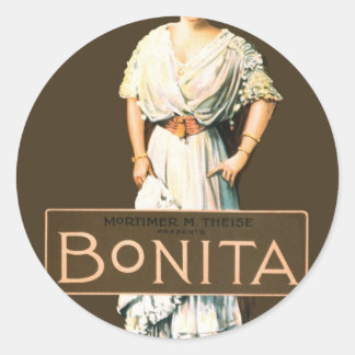 bonita classic round sticker