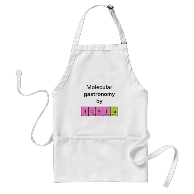 Bonita periodic table name apron (Front)