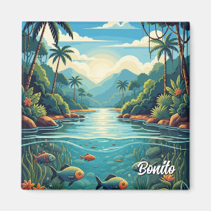 Bonito Brazil Travel Magnet