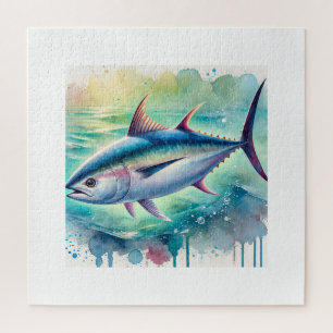 Bonito del Norte 060924AREF137 - Watercolor Jigsaw Puzzle