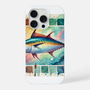 Bonito fish in watercolor 100724AREF110 - Watercol iPhone 15 Pro Case