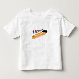 Bonjour Baguette - Funny French Food Toddler T-Shirt