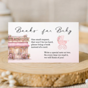 Bonjour Bebe Books for Baby Pink Floral Enclosure Card