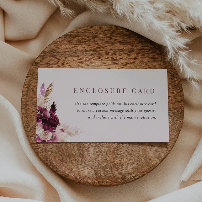 Bonjour Bébé Editable Baby Shower Enclosure Card (Creator Uploaded)