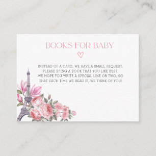 Bonjour Bebe   French Baby Shower Book Request Enclosure Card