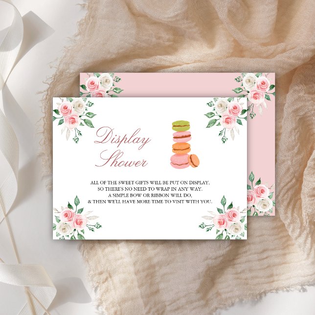Bonjour Bebe French Cafe Floral Display Shower Enclosure Card (Creator Uploaded)