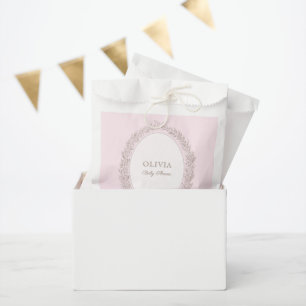 Bonjour Bebe French Patisserie Baby Shower Pink Favour Bag