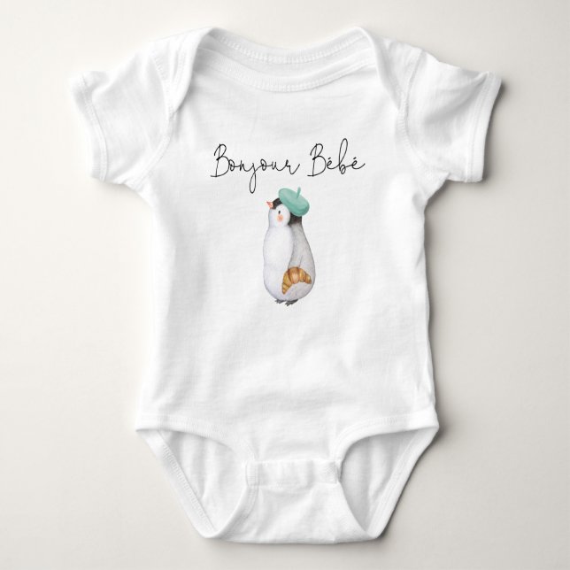 Bonjour Bebe Paris French Baby  Baby Bodysuit (Front)